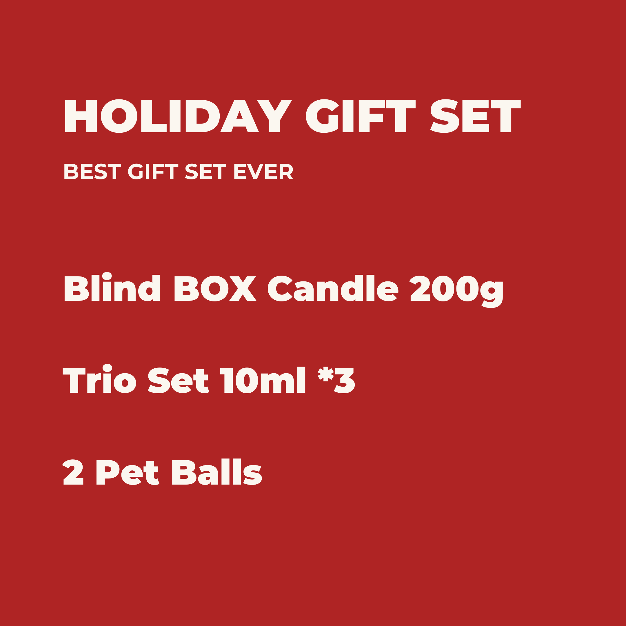 Holiday Gift Set | Blind Box Candle + Trio Set + Pet Balls